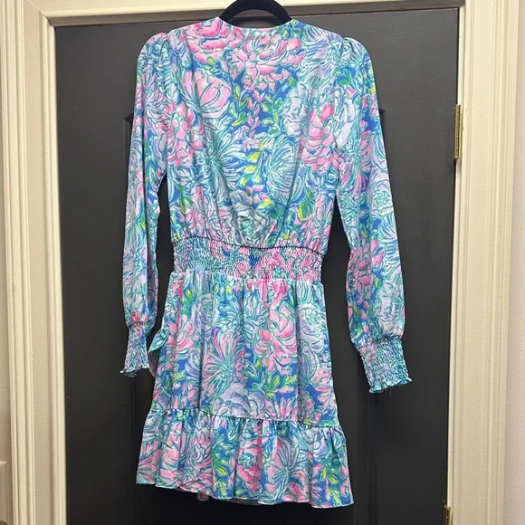 Lilly Pulitzer Long Sleeve Dress in print: In Full Bloom - Picture 5 of 5